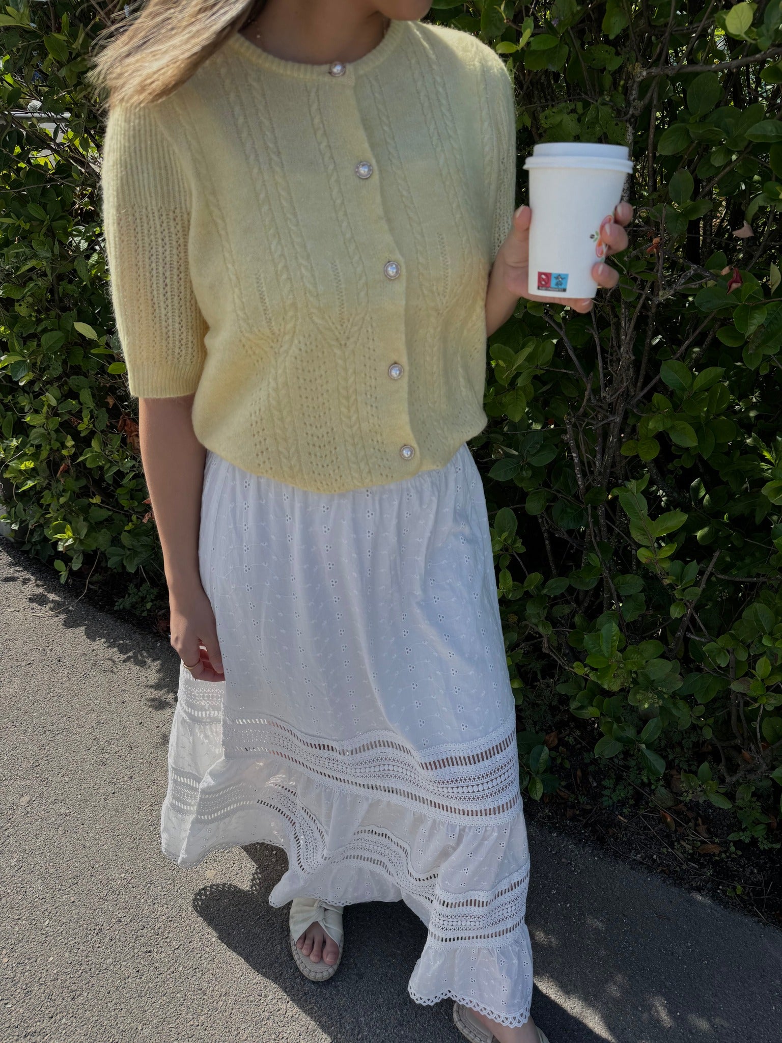 OBJOPHELIA Knit Cardigan - Pale Banana